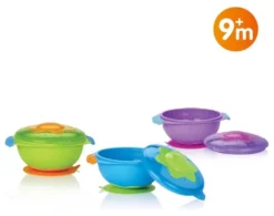 Porta pappa Nuby ID5322 scodella Wacky Ware Assortito