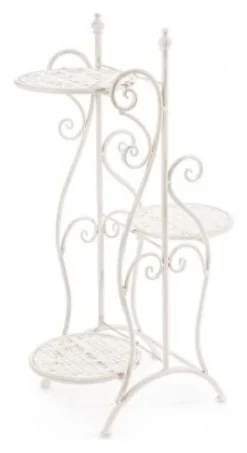 Porta piante Yes Everyday 0720986 EMILY 3P pieghevole Bianco anticato
