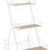 Porta piante Yes Everyday 0741590 GUENDA 3P con ruote Bianco