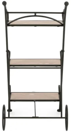 Porta piante Yes Everyday 0742987 GUENDA 3P con ruote Nero