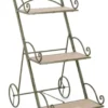 Porta piante Yes Everyday 0741598 GUENDA 3P con ruote Verde scuro