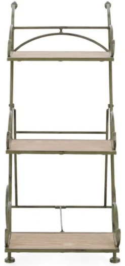 Porta piante Yes Everyday 0741598 GUENDA 3P con ruote Verde scuro