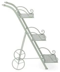 Porta piante Yes Everyday 0741456 HARRIET 3P con ruote Salvia