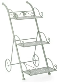 Porta piante Yes Everyday 0741456 HARRIET 3P con ruote Salvia