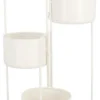 Porta piante Yes Everyday 0722916 KEYRA pieghevole con 3 vasi Bianco