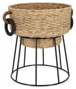 Porta piante Yes Everyday 0141597 TANISHA Naturale e Nero