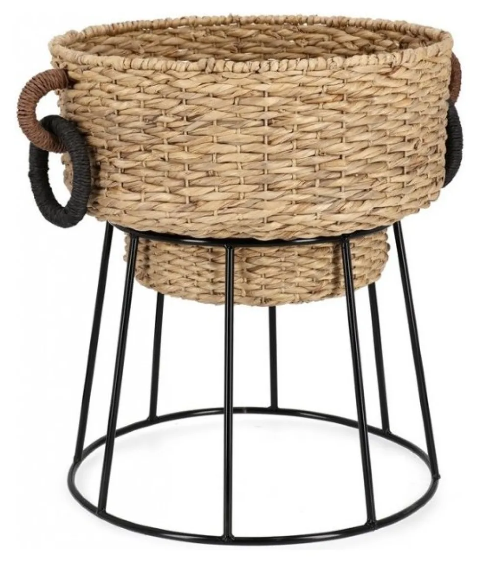Porta piante Yes Everyday 0141597 TANISHA Naturale e Nero