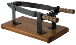 Porta prosciutto Caper 110 a morsa Mogano e Nero