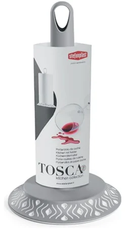 Porta rotolo Stefanplast 55302 TWIST Grigio