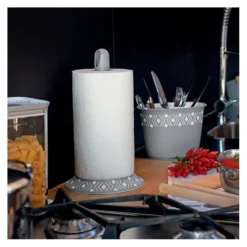 Porta rotolo Stefanplast 55302 TWIST Grigio