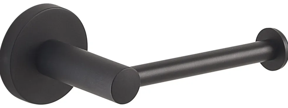 Porta rotolo WC Gedy FP291400 FELCE PLUS Nero opaco