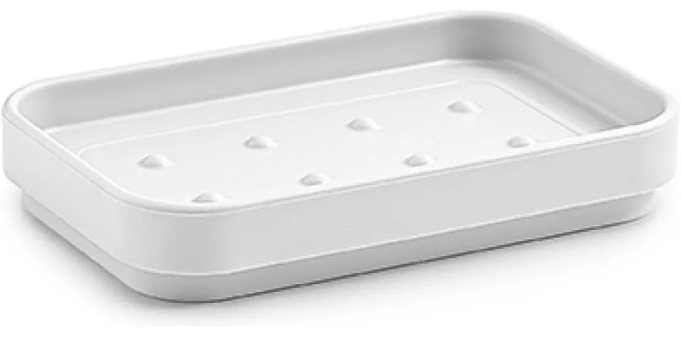 Porta sapone appoggio Gedy 631202M SEVENTY Bianco