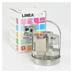 Porta spezie Ilsa 1252000 con porta stuzzicadenti Cromo lucido