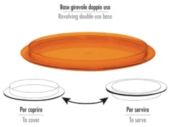 Porta torta Cosmoplast 98 con coperchio Assortito
