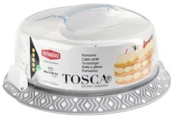 Porta torta Stefanplast 55852 TOSCA con coperchio Grigio