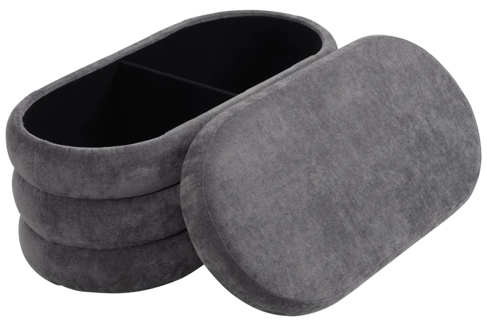 Pouf Amicasa HSNP11 ONDA Antracite