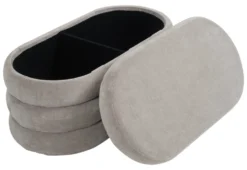 Pouf Amicasa HSNP11 ONDA Grigio
