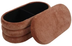 Pouf Amicasa HSNP11 ONDA Marrone