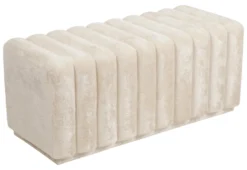 Pouf Amicasa HSNP08 VELVET Beige