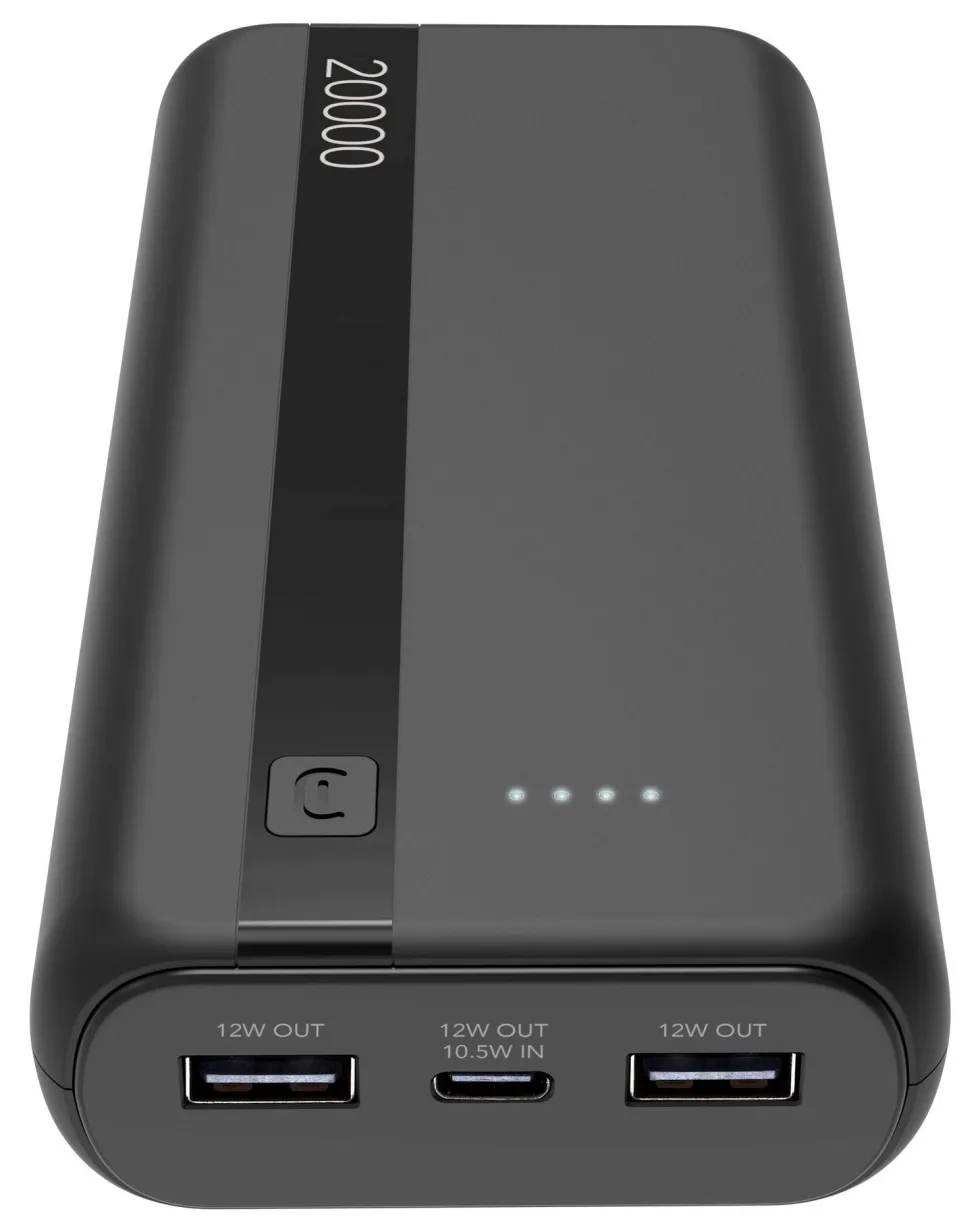 Power bank Cellular Line PBENTRY20000K Black