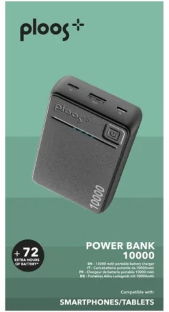Power bank Cellular Line PLPB10000K PLOOS Black