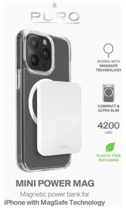 Power bank Puro PUFCBB40P2MAGWHI MAGSAFE Slim White