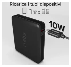 Power bank Sbs TEBB5000HDK NANOTUBE Black