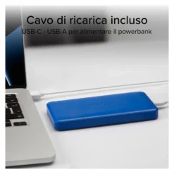 Power bank Sbs TTBB10000FASTA FAST CHARGER 10W Intelligent Charge Blue