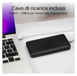 Power bank Sbs TTBB10000FASTK FAST CHARGER 10W Intelligent Charge Blac