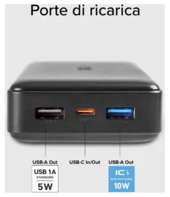 Power bank Sbs TTBB20000FASTK FAST CHARGER 10W Intelligent Charge Blac