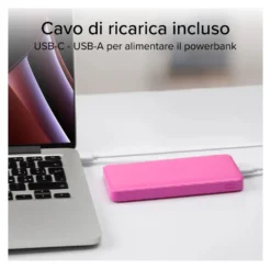 Power bank Sbs TTBB10000FASTP FAST CHARGER 10W Intelligent Charge Pink