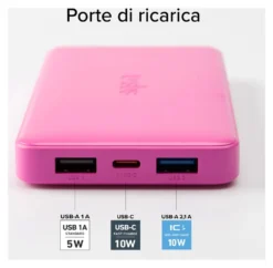 Power bank Sbs TTBB10000FASTP FAST CHARGER 10W Intelligent Charge Pink