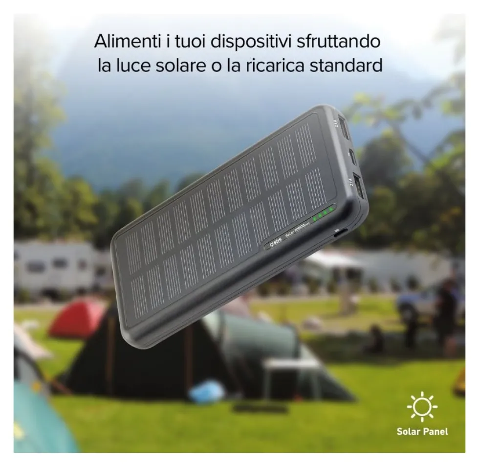 Power bank Sbs TTBB10000SK SOLAR Black