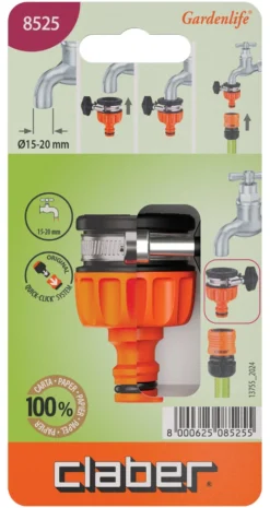 Presa rubinetto irrigazione Claber 8525 GARDENLIFE da interno innesto