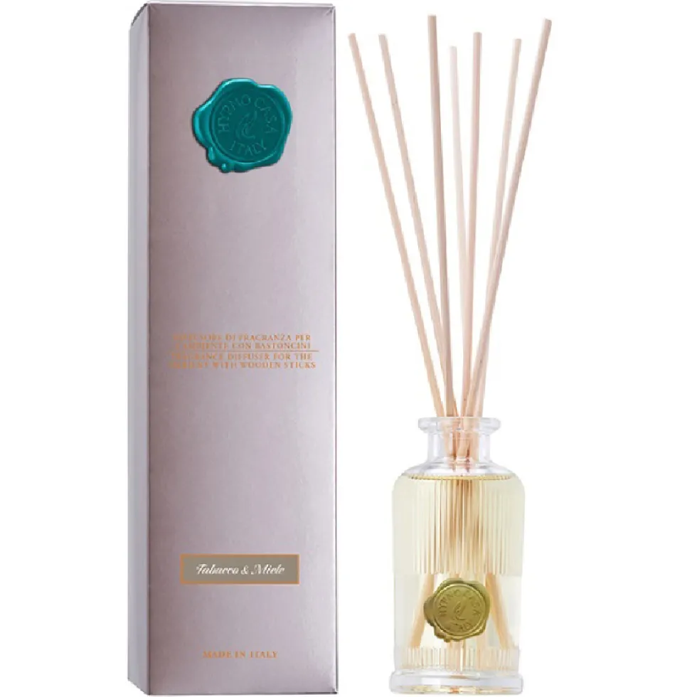 Profumatore ambiente bastoncini 100 ml Tabacco e Miele