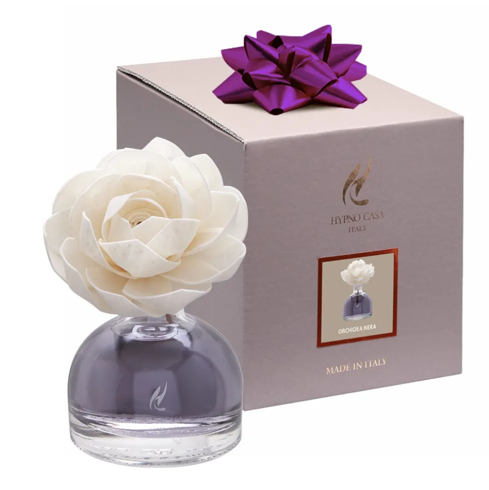 Profumatore ambiente con fiore Orchidea nera 100 ml