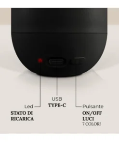 Profumatore ambiente elettrico Lux Essenzapura nero e oro