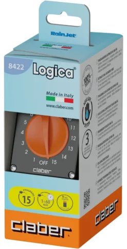 Programmatore irrigazione Claber 8422 RAINJET Aquauno Logica (9V)