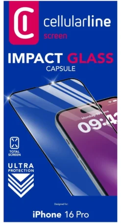 Protezione schermo Cellular Line TEMPGCAPIPH16PROK IPHONE IMPACT GLASS