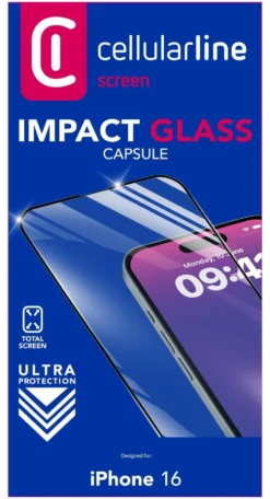 Protezione schermo Cellular Line TEMPGCAPIPH16K IPHONE IMPACT GLASS CA