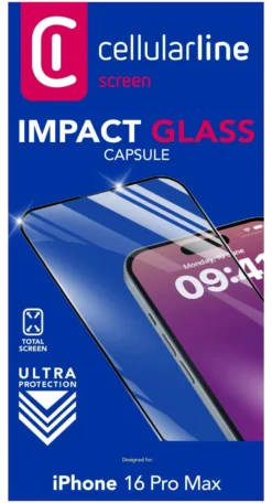 Protezione schermo Cellular Line TEMPGCAPIPH16PRMK IPHONE IMPACT GLASS