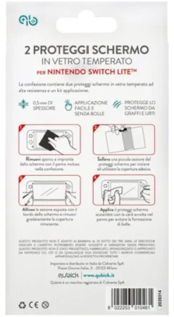 Protezione schermo Qubick ACSW0069 SWITCH LITE Nintendo Clear