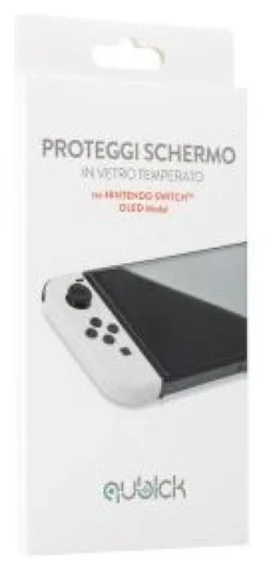 Protezione schermo Qubick ACSW0103 SWITCH OLED Nintendo Clear