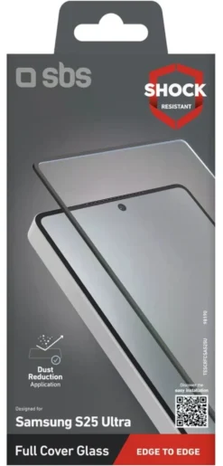Protezione schermo Sbs TESCRFCSAS25U GALAXY AI FULL COVER GLASS S25 Ul