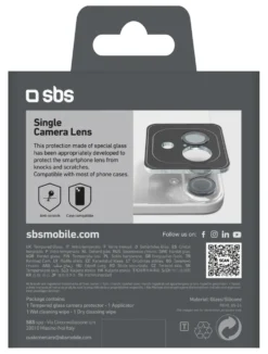 Protezione schermo Sbs TESINCAMGLIP16K IPHONE SINGLE CAMERA LENS 16 °