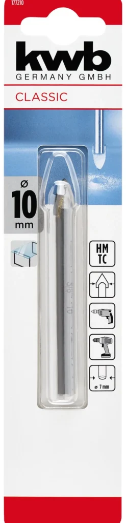 Punta trapano Kwb 177210 CLASSIC vetro