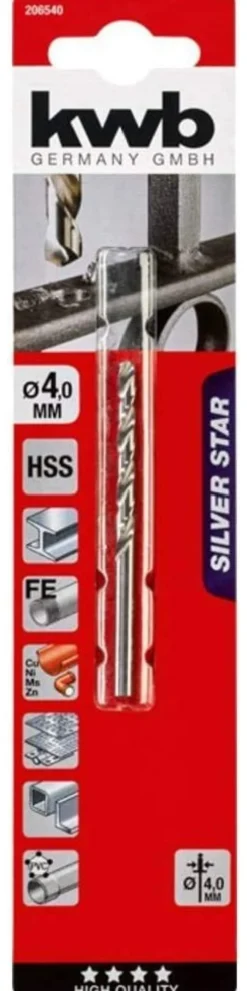 Punta trapano Kwb 206540 SILVER STAR metallo