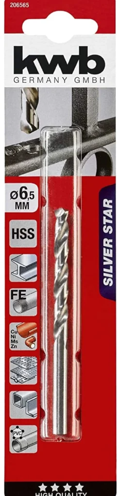 Punta trapano Kwb 206565 SILVER STAR metallo