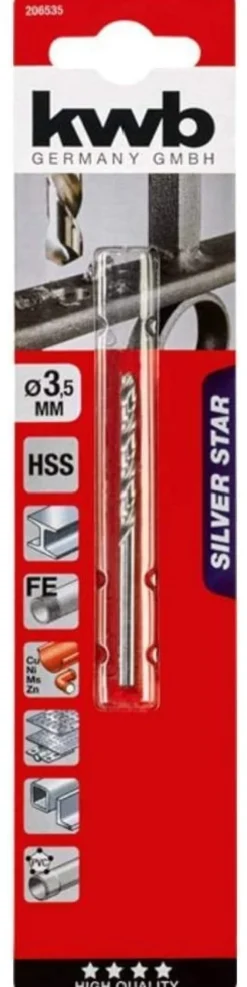 Punta trapano Kwb 206535 SILVER STAR metallo