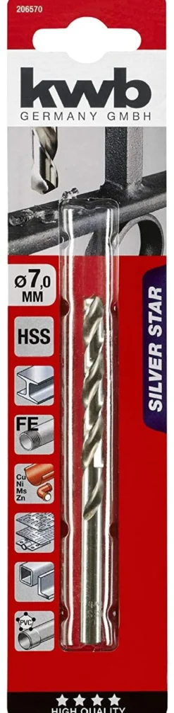 Punta trapano Kwb 206570 SILVER STAR metallo